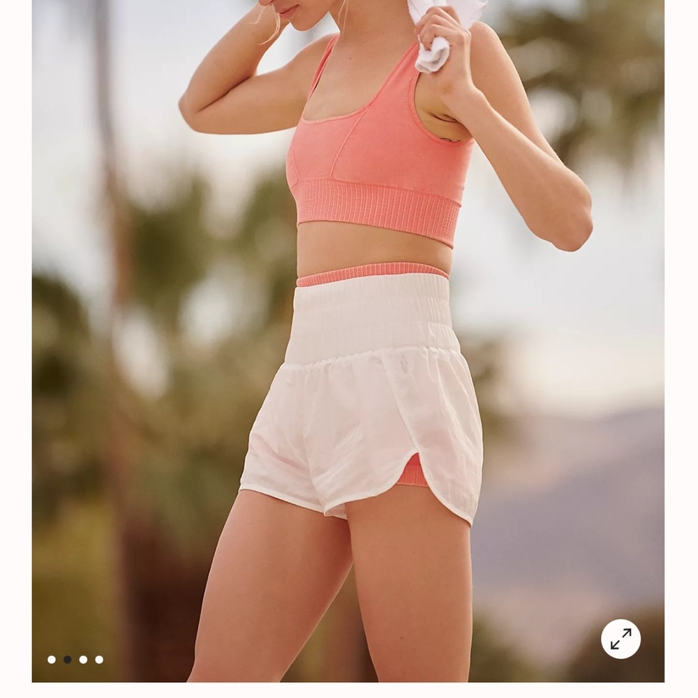 Free People the way‎ home shorts in white with logo